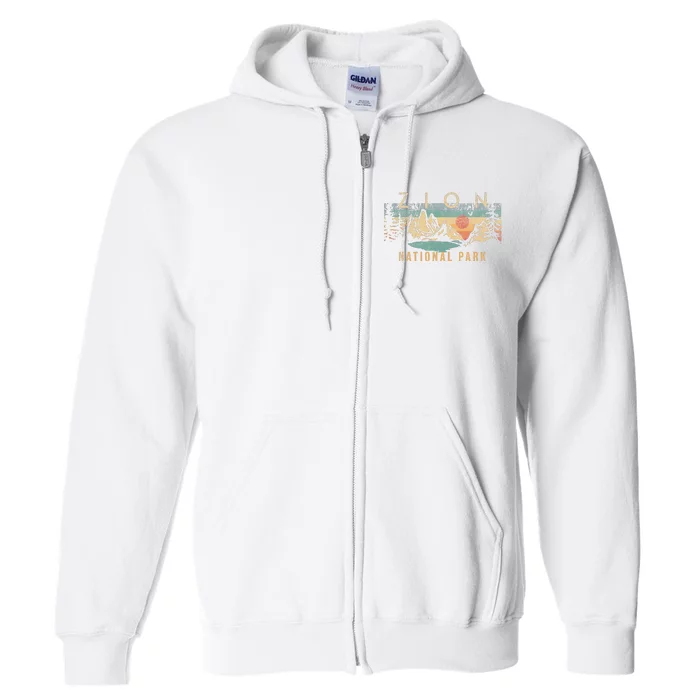 Zion National Park Full Zip Hoodie