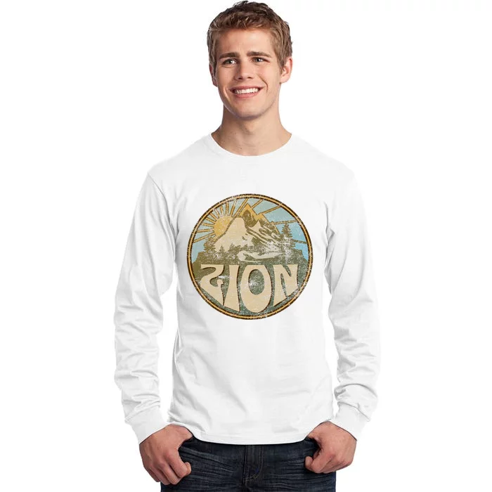 Zion National Park Utah Nature Mountains Hiking Outdoors Tall Long Sleeve T-Shirt