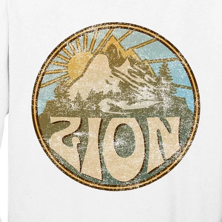 Zion National Park Utah Nature Mountains Hiking Outdoors Tall Long Sleeve T-Shirt