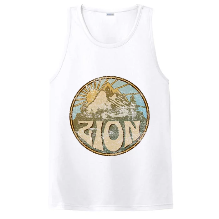 Zion National Park Utah Nature Mountains Hiking Outdoors Performance Tank