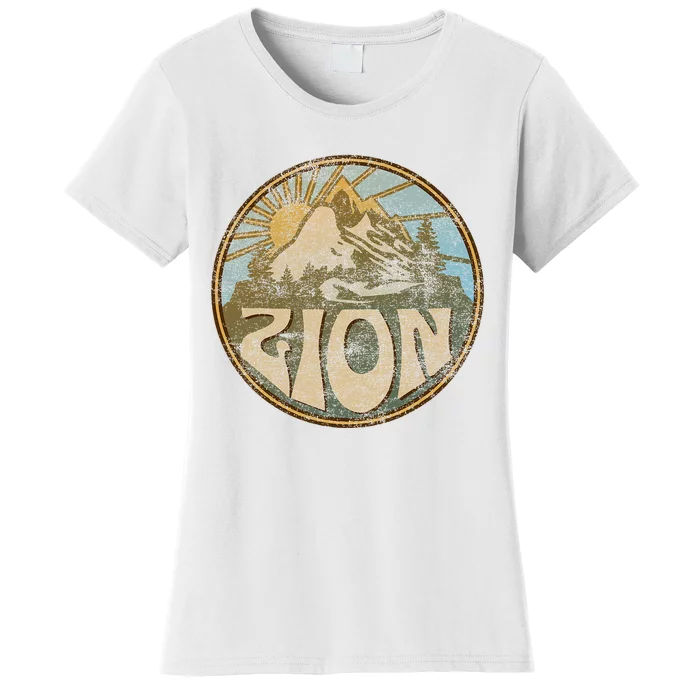 Zion National Park Utah Nature Mountains Hiking Outdoors Women's T-Shirt