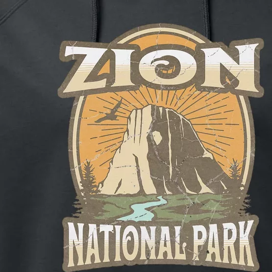 Zion National Park Performance Fleece Hoodie