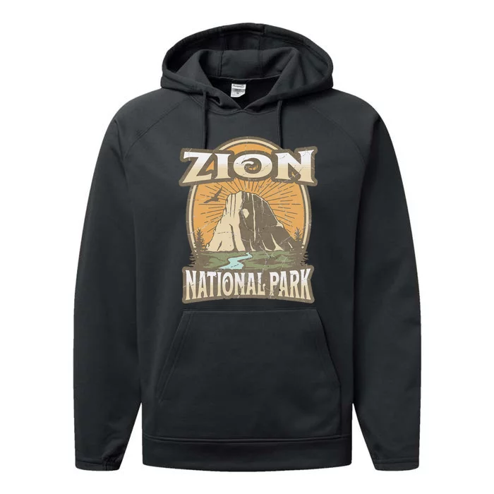 Zion National Park Performance Fleece Hoodie