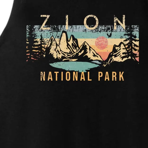 Zion National Park Ladies Tri-Blend Wicking Tank