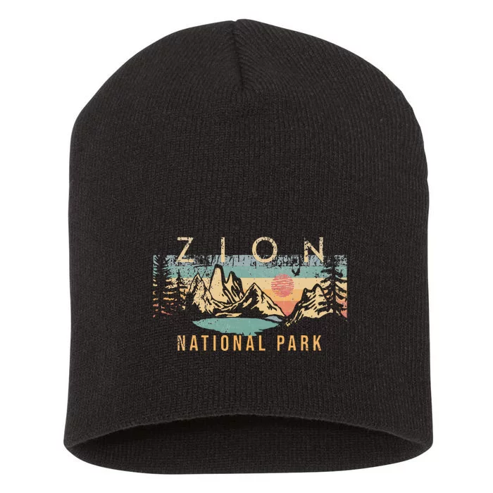 Zion National Park Short Acrylic Beanie