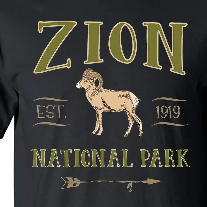 Zion National Park Np Bighorn S.H.E.E.P Souvenir Tall T-Shirt