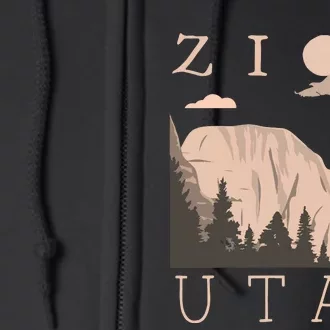 Zion National Park Hiking Adventure Full Zip Hoodie