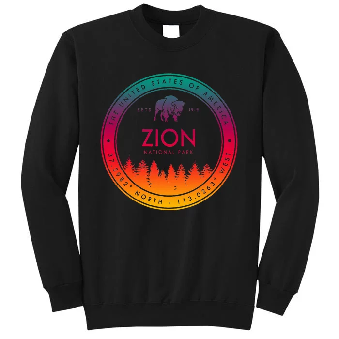 Zion National Park Utah Gifts Souvenir Ut Tall Sweatshirt