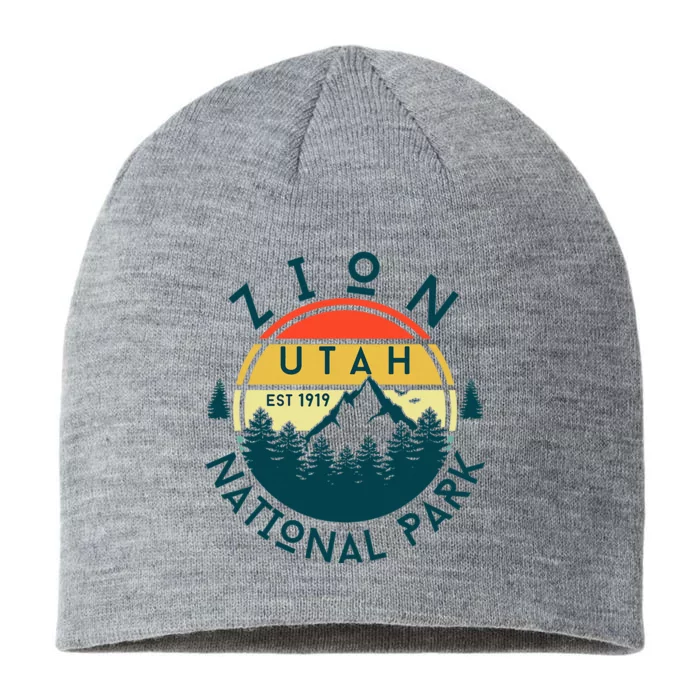 Zion National Park Utah Nature Hiking Outdoors 8 1/2in Sustainable Knit Beanie