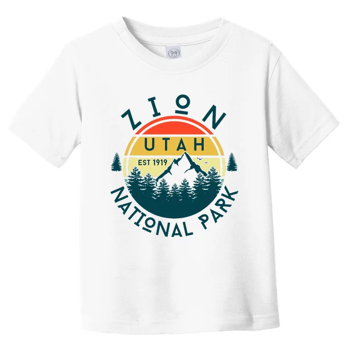 Zion National Park Utah Nature Hiking Outdoors Toddler T-Shirt