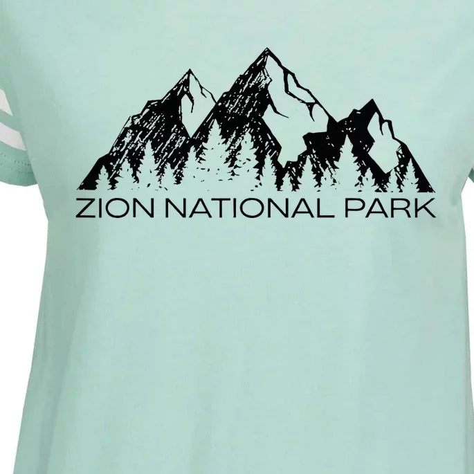 Zion National Park Cool Zion Utah Souvenir Enza Ladies Jersey Football T-Shirt