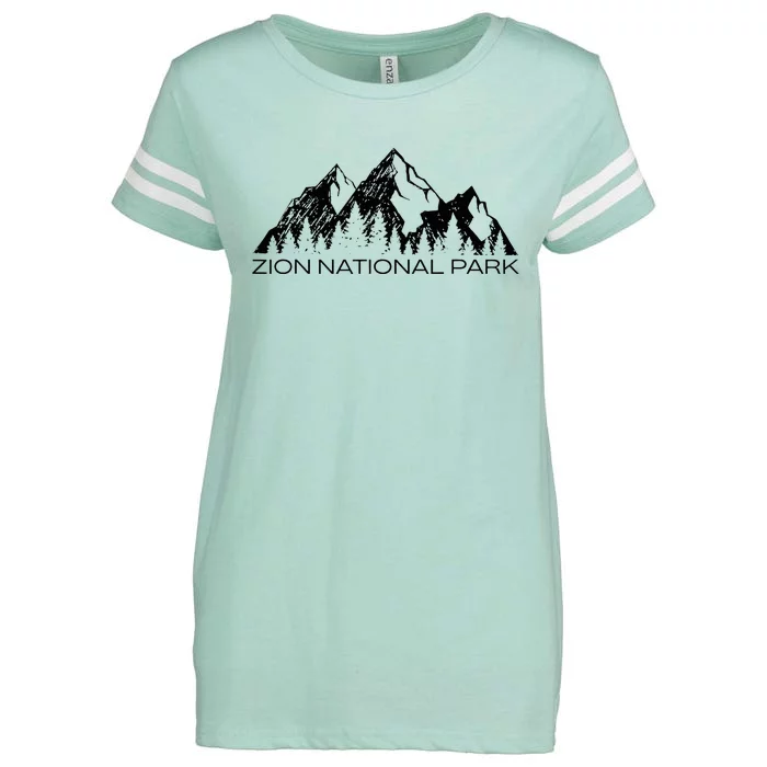 Zion National Park Cool Zion Utah Souvenir Enza Ladies Jersey Football T-Shirt