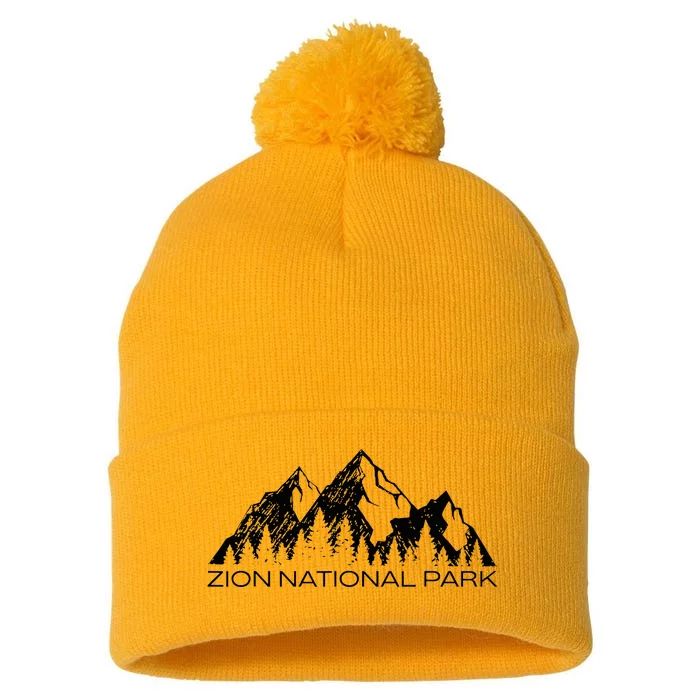 Zion National Park Cool Zion Utah Souvenir Pom Pom 12in Knit Beanie