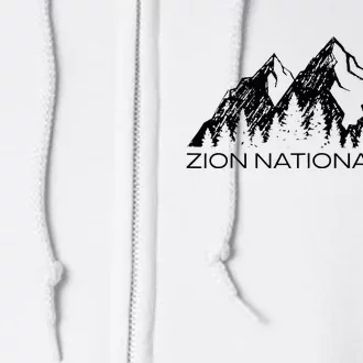 Zion National Park Cool Zion Utah Souvenir Full Zip Hoodie