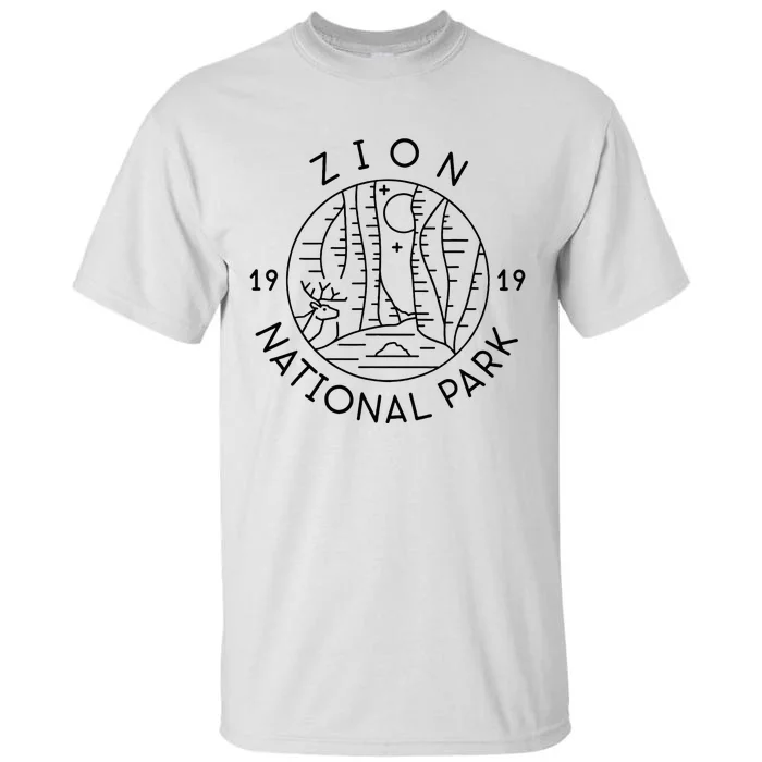 Zion National Park 1919 Utah Tall T-Shirt