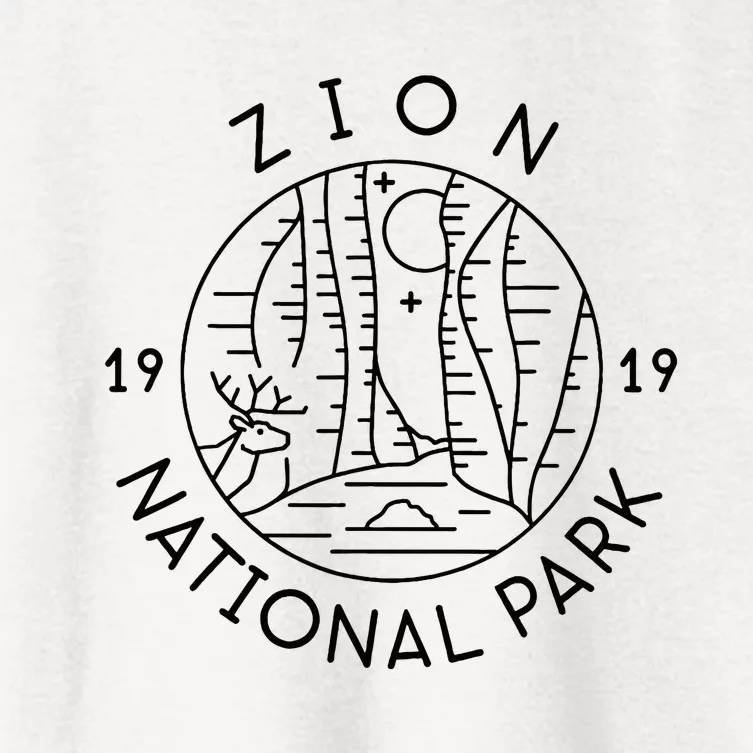 Zion National Park 1919 Utah Women's Crop Top Tee