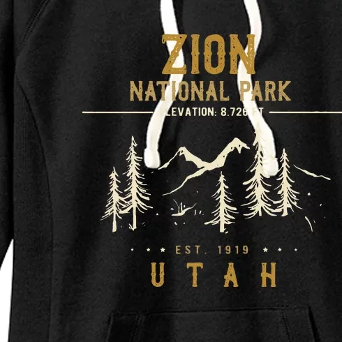 Zion National Park  Us Nationalpark In Utah Women's Fleece Hoodie