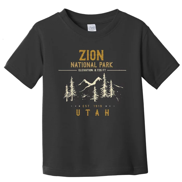 Zion National Park  Us Nationalpark In Utah Toddler T-Shirt