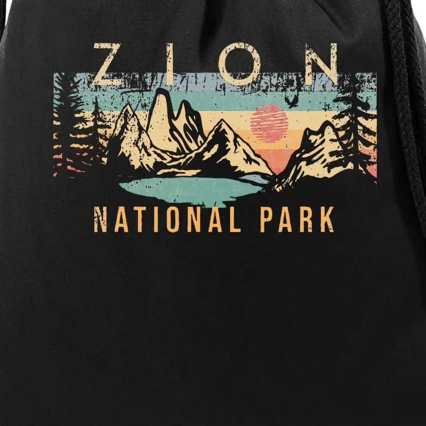 Zion National Park Drawstring Bag