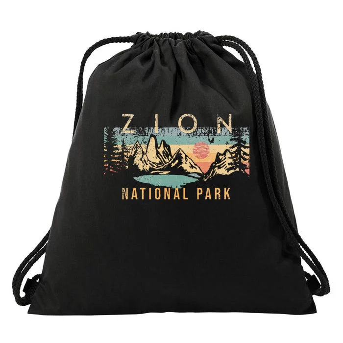 Zion National Park Drawstring Bag