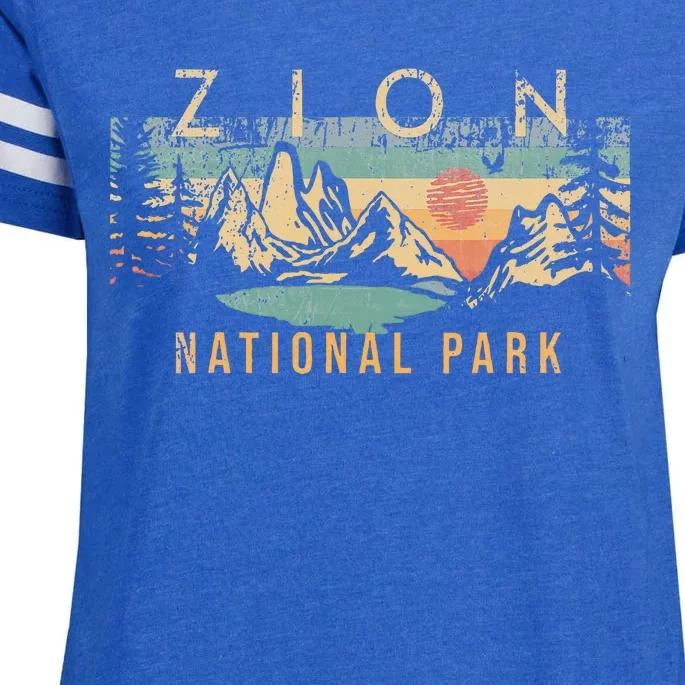 Zion National Park Enza Ladies Jersey Football T-Shirt