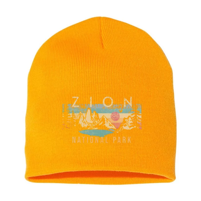 Zion National Park Short Acrylic Beanie