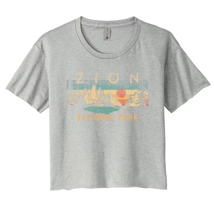 Zion National Park Women's Crop Top Tee