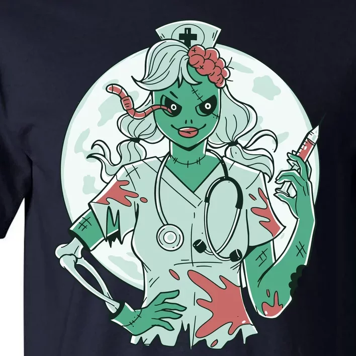 Zombie Nurse Spooky Halloween Tall T-Shirt