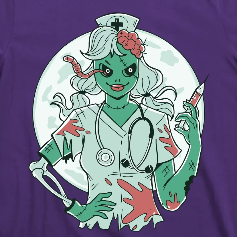 Zombie Nurse Spooky Halloween T-Shirt