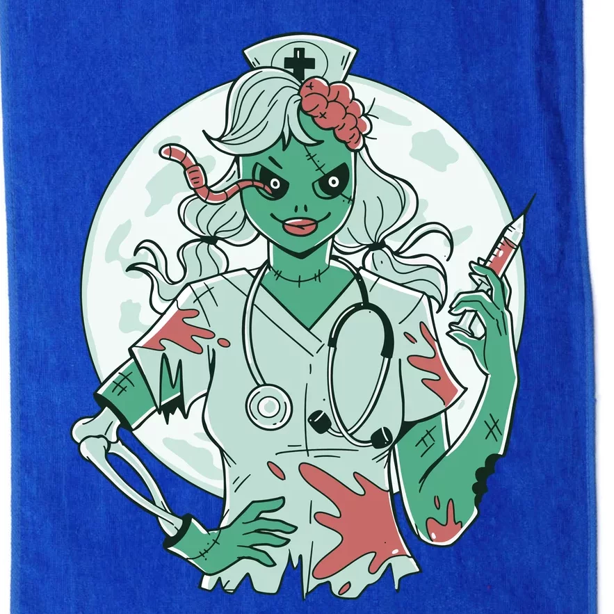 Zombie Nurse Spooky Halloween Platinum Collection Golf Towel