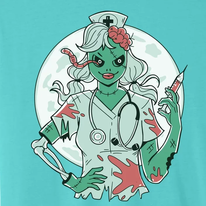 Zombie Nurse Spooky Halloween ChromaSoft Performance T-Shirt