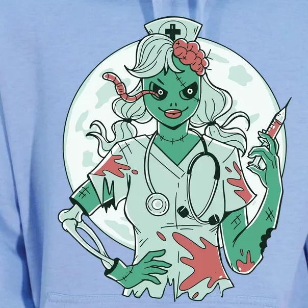 Zombie Nurse Spooky Halloween Unisex Surf Hoodie