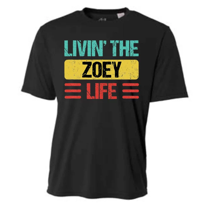 Zoey Name Cooling Performance Crew T-Shirt