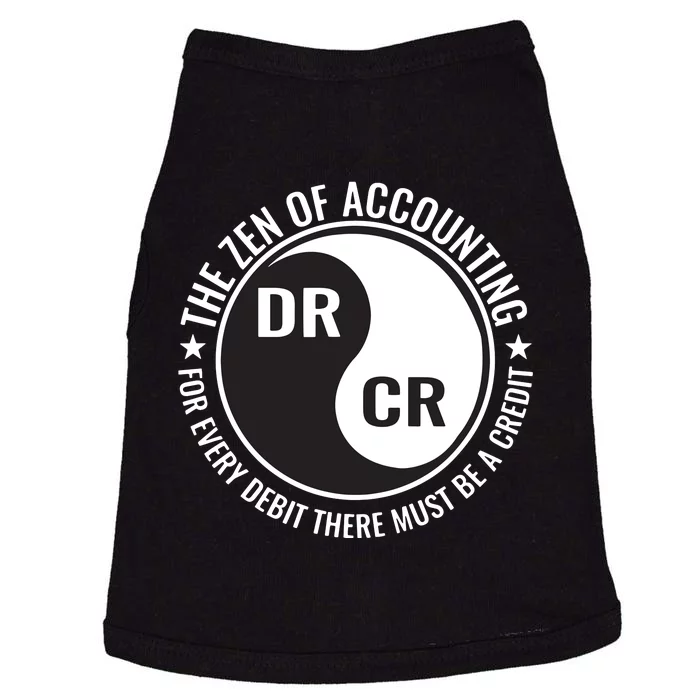 Zen Of Accounting Major Degree Accountant Gift CPA Doggie Tank