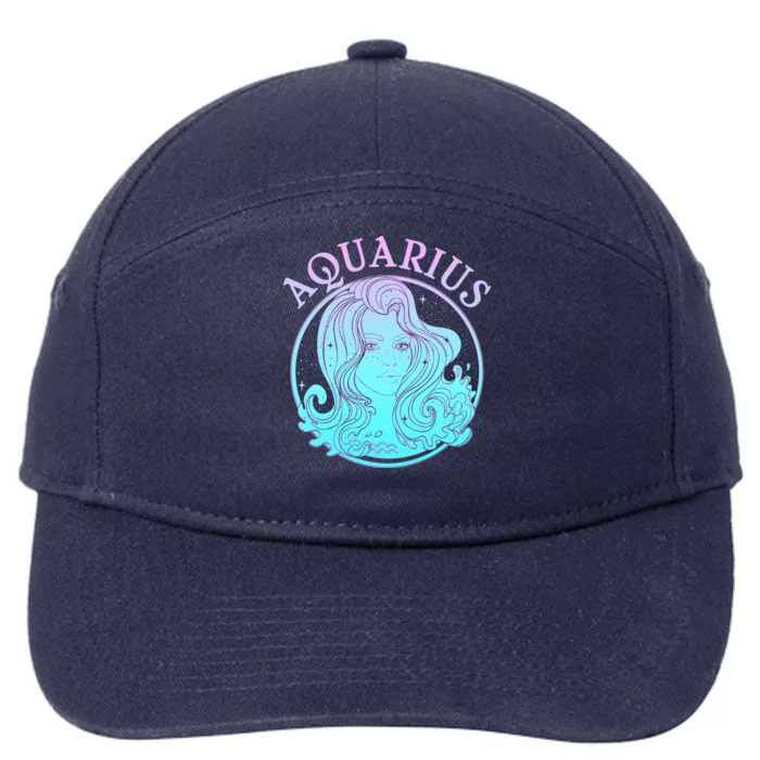 Zodiac Aquarius Lady 7-Panel Snapback Hat