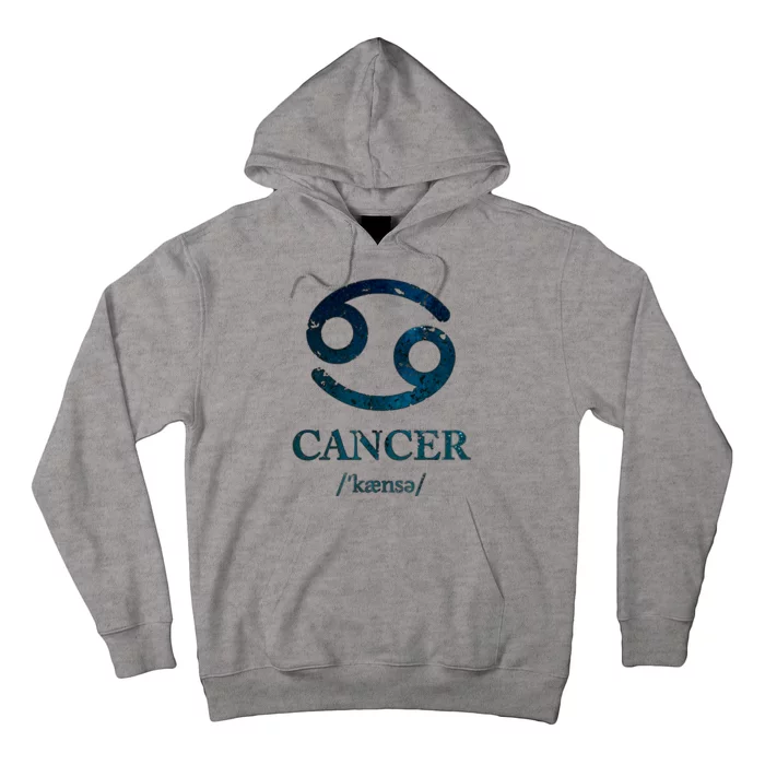 Zodiac Birthday Cancer Vintage Hoodie