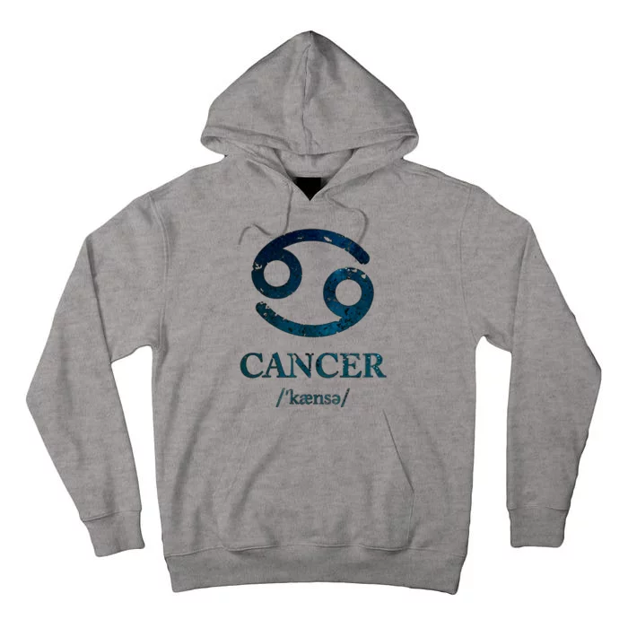 Zodiac Birthday Cancer Vintage Tall Hoodie