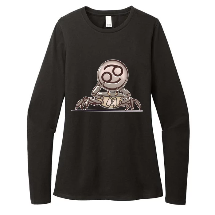 Zodiac Cancer Icon Gem Womens CVC Long Sleeve Shirt