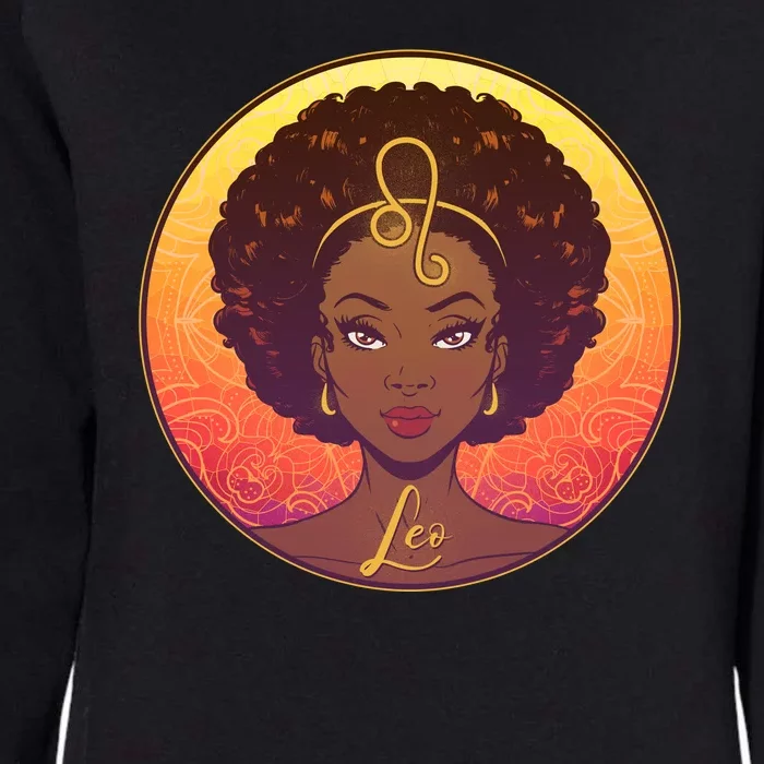 Zodiac Leo African American Black Woman Womens California Wash Sweatshirt