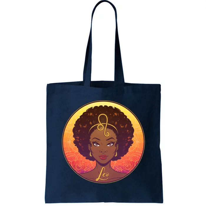 Zodiac Leo African American Black Woman Tote Bag