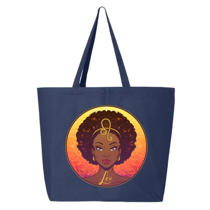 Zodiac Leo African American Black Woman 25L Jumbo Tote