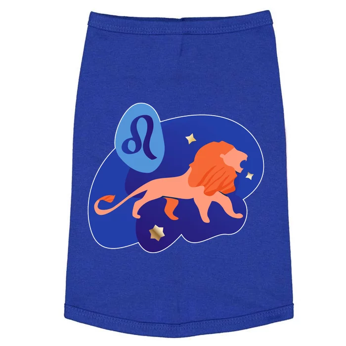 Zodiac Leo Simple Lion Doggie Tank