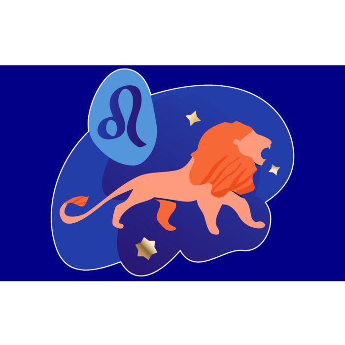 Zodiac Leo Simple Lion Bumper Sticker