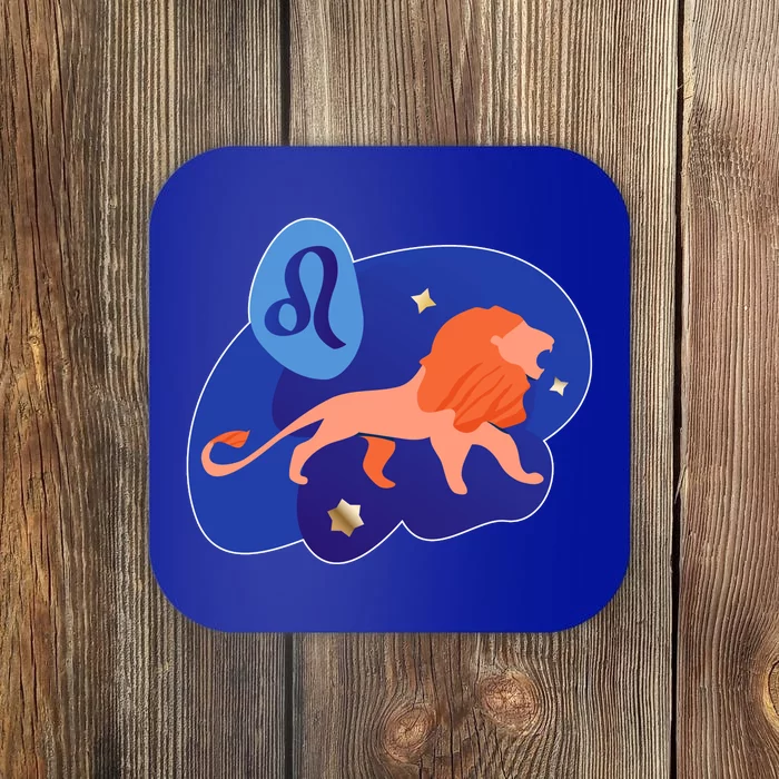 Zodiac Leo Simple Lion Coaster