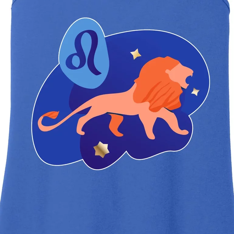 Zodiac Leo Simple Lion Ladies Essential Tank