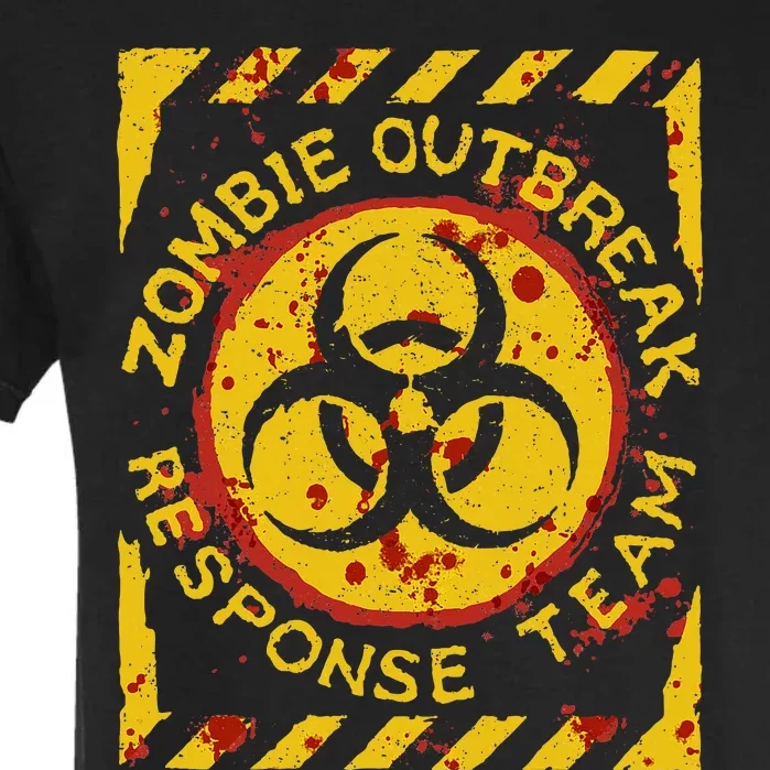 Zombie Outbreak Halloween Response Team Garment-Dyed Heavyweight T-Shirt