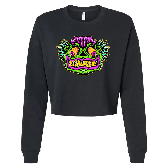 Zombie Cropped Pullover Crew