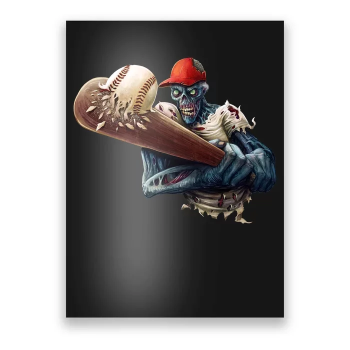 Zombie Baseball Batter Poster