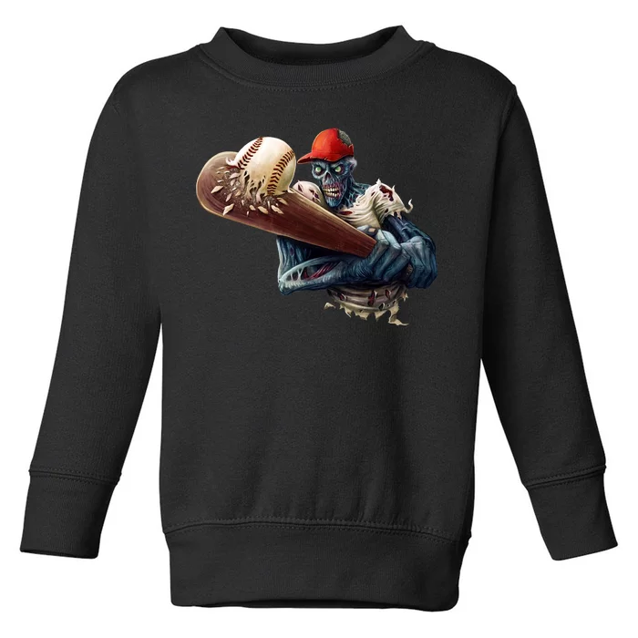 Zombie Baseball Batter Toddler Sweatshirt