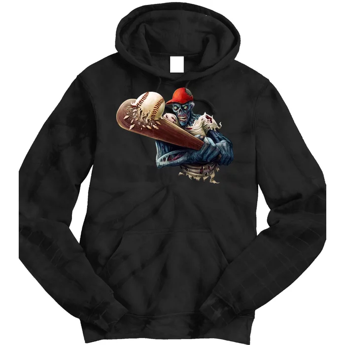 Zombie Baseball Batter Tie Dye Hoodie